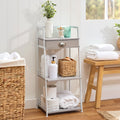 Freestanding Ladder Shelf with Drawer - 3 Shelves - 31"H