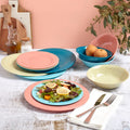 12pc Melamine Dinnerware Set for 4, Vibrant Colors R79152
