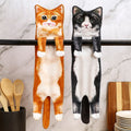 Cat Shaped Decorative Soft And Absorbent Hanging Kitchen Towel