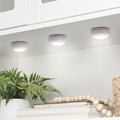 Wireless LED Color-Changing Puck Lights With Remote Set of 3