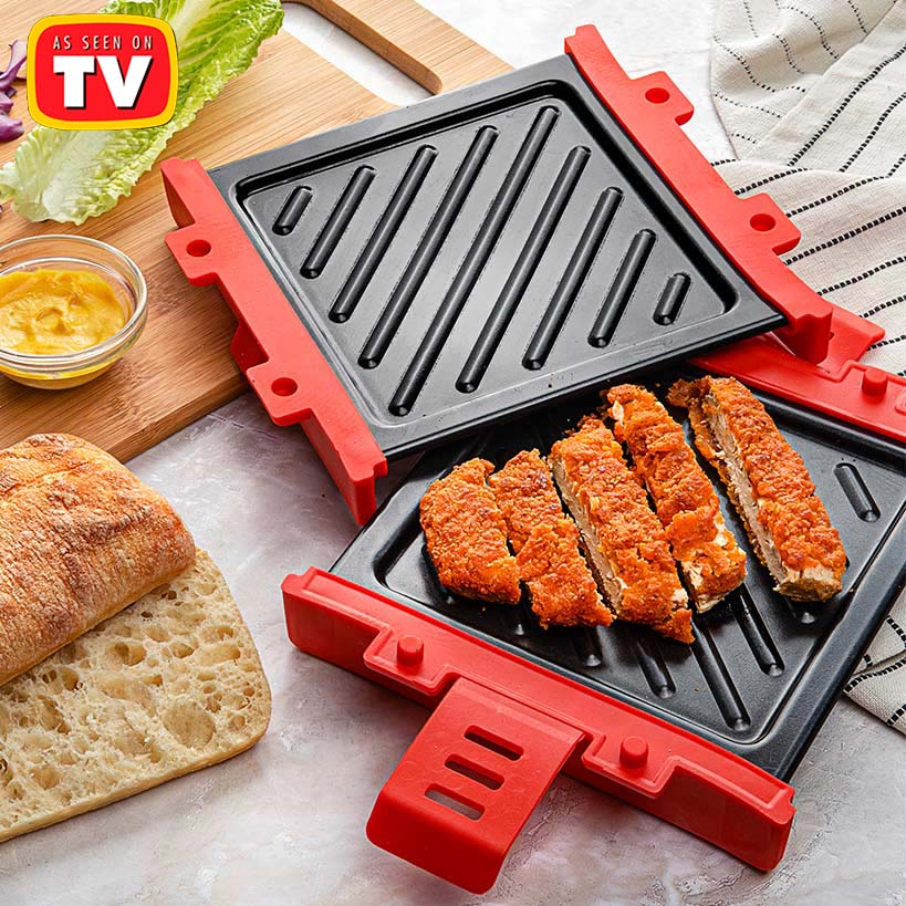 Microwave Grill for Gourmet Meals with Perfect Grill Lines Y46839