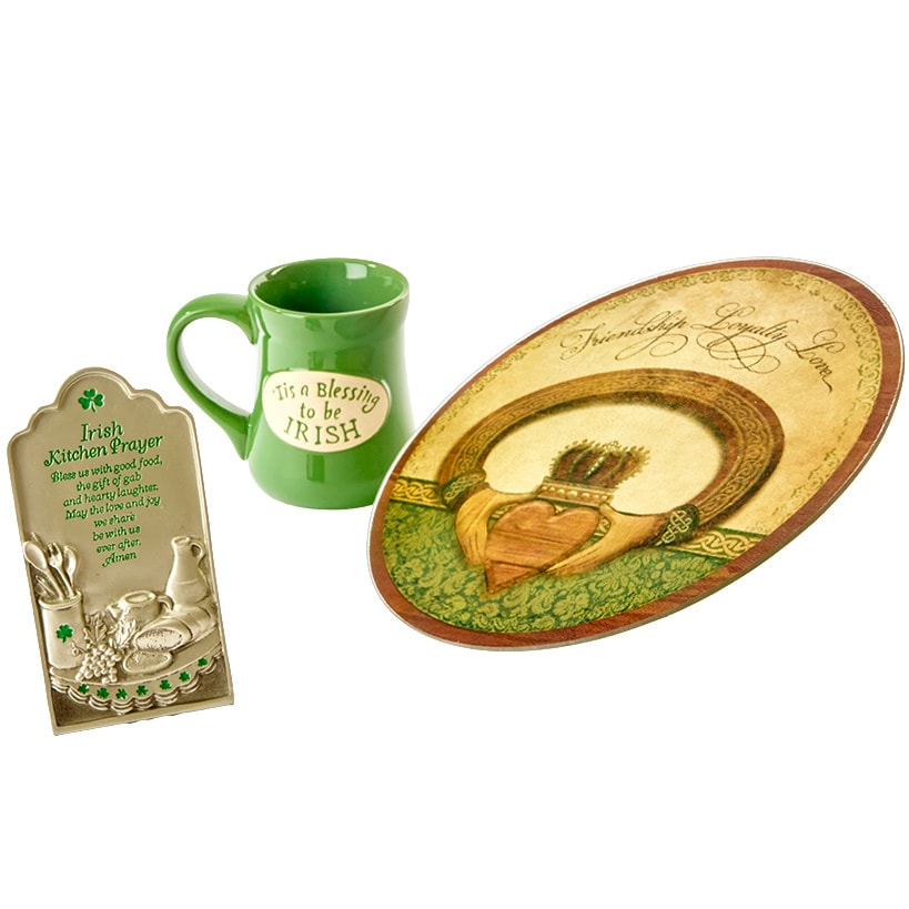 Celtic Irish Tableware Kitchen Prayer Plaque or Mug
