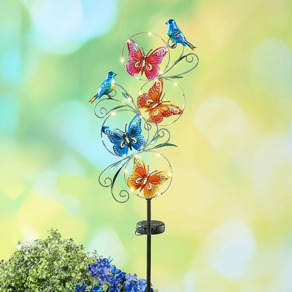 Solar Garden Stake Butterfly Bird Q427251