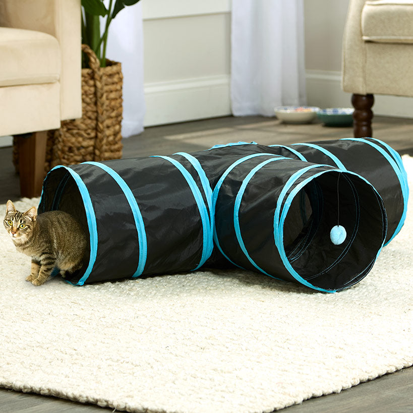Cat Tunnel with Pom-Pom Teaser Toy Z7318
