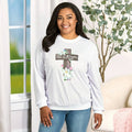 Easter He Is Risen Cross Sweatshirt