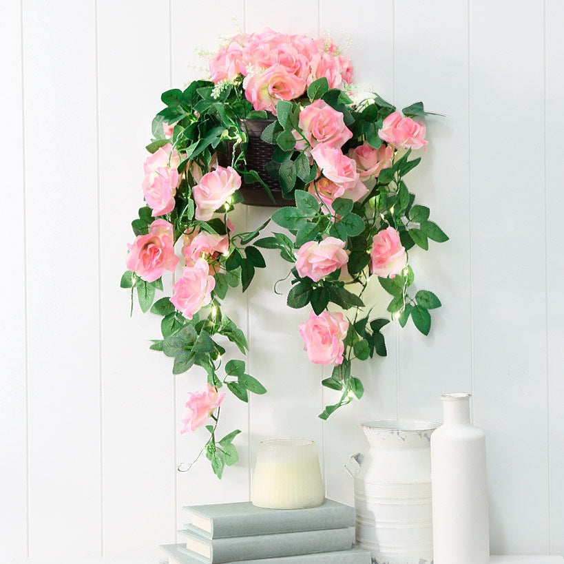 Lighted Wall Hanging Flower Cascade F406723