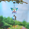 Solar Butterfly Fiber Optic Wind Spinner