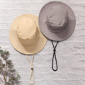 Cotton Bucket Hat with Adjustable Drawstring