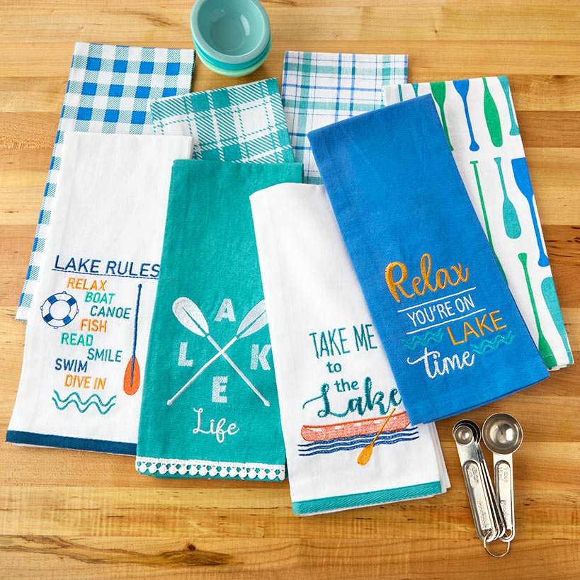 Embroidered Kitchen Towels, Set of 2 L367784