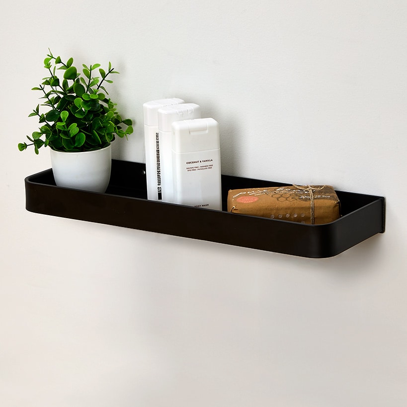 Adhesive Wall Mount Bathroom Storage Shelf U95337