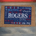 Personalized Independence Day Doormat