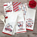 Americana Kitchen Towels Embroidered Set of 2