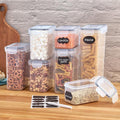 Food Storage Containers with Labels, Set of 7 S104
