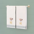 I Woof You Embroidered Hand Towels, Set of 2