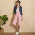Women's Bermuda Long Shorts with Drawstring Waist