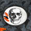 Gothic Elegance Halloween Skull Serving Tray