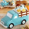 Fall Harvest Pumpkins Truck Shaped Cookie Jar