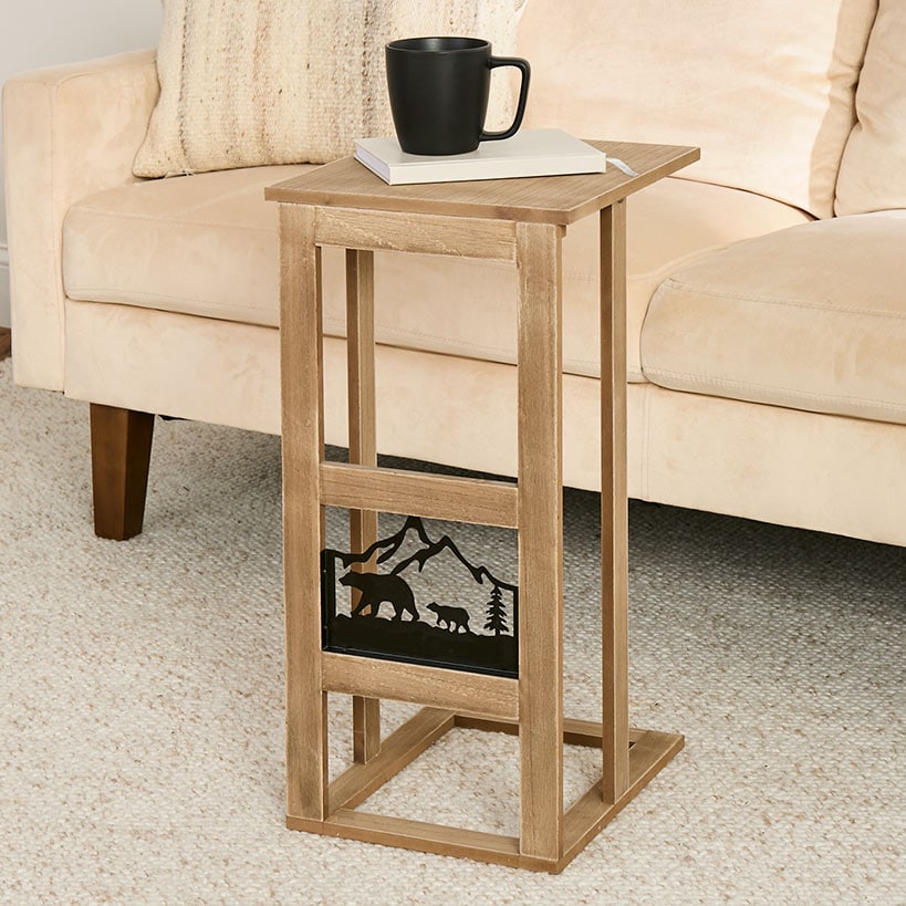 Rustic Lodge Side Sofa Table U250