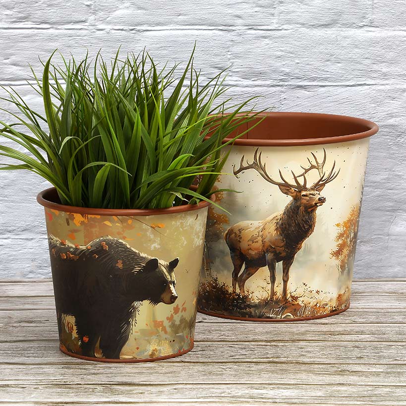 Large Lodge Themed Decor with Elk and Bear O940