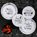 Whimsical Halloween Salad Plates-Set of 4