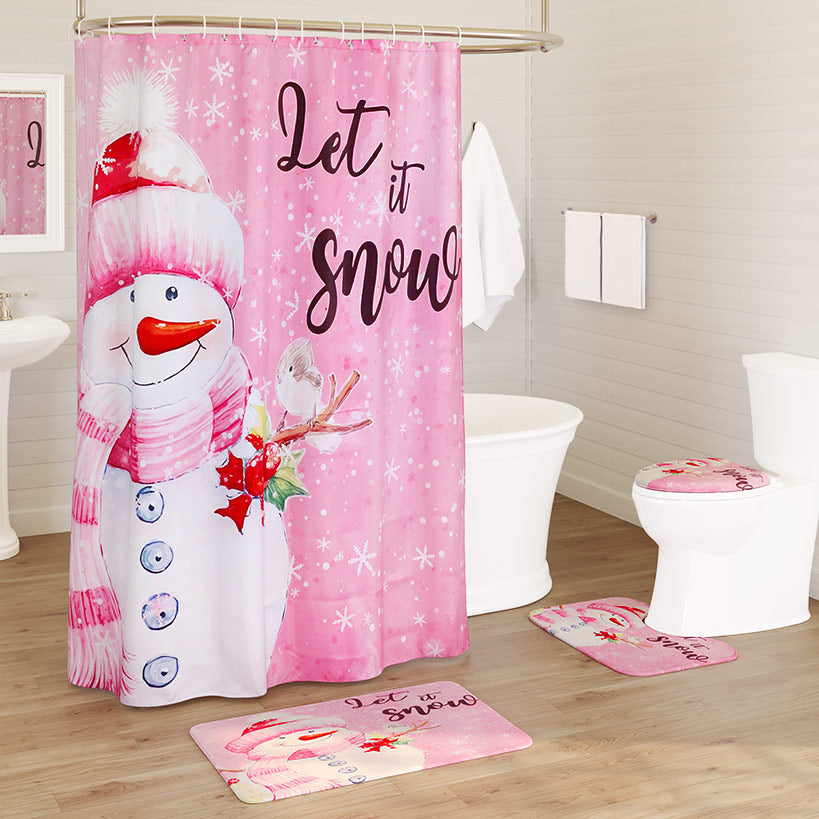 16-Pc Memory Foam Bath Rug & Shower Curtain Set L515084