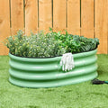 Green Oval Garden Raised Bed Kit