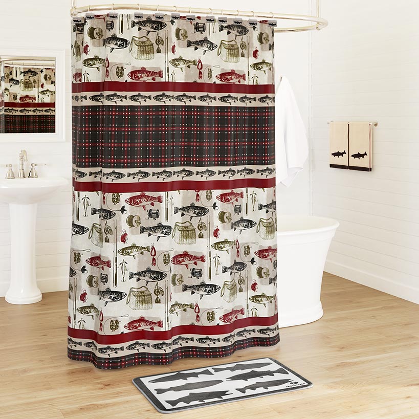 Ghillie Shower Curtain with Buttonholes N7890
