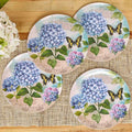 Hydrangea & Butterfly Dinner Plates - Set of 4