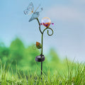Solar Garden Flower Stake with Butterfly