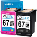 Remanufactured Ink Cartridge Replacement for HP 67 67XL Pack of 2 U882508
