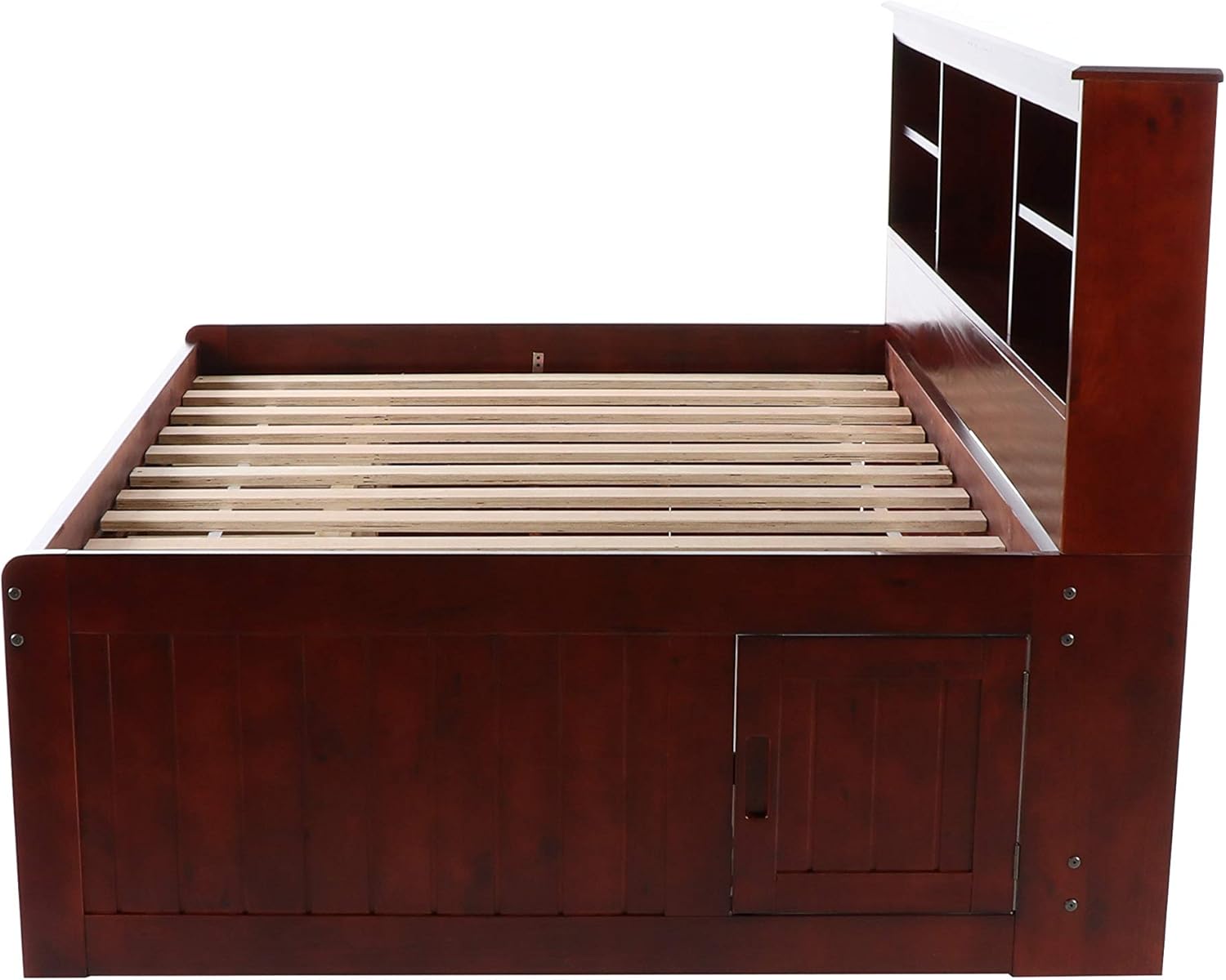 Full Bookcase Daybed with 3 Drawers & Trundle Merlot H46249