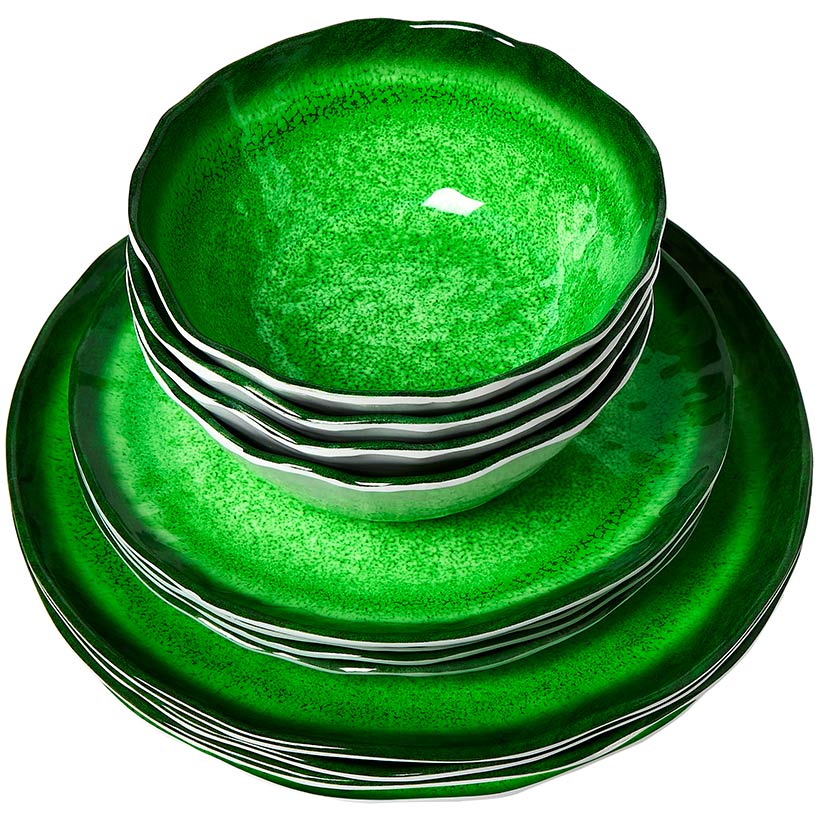 Vibrant Melamine Dinnerware Set for 4 F82355