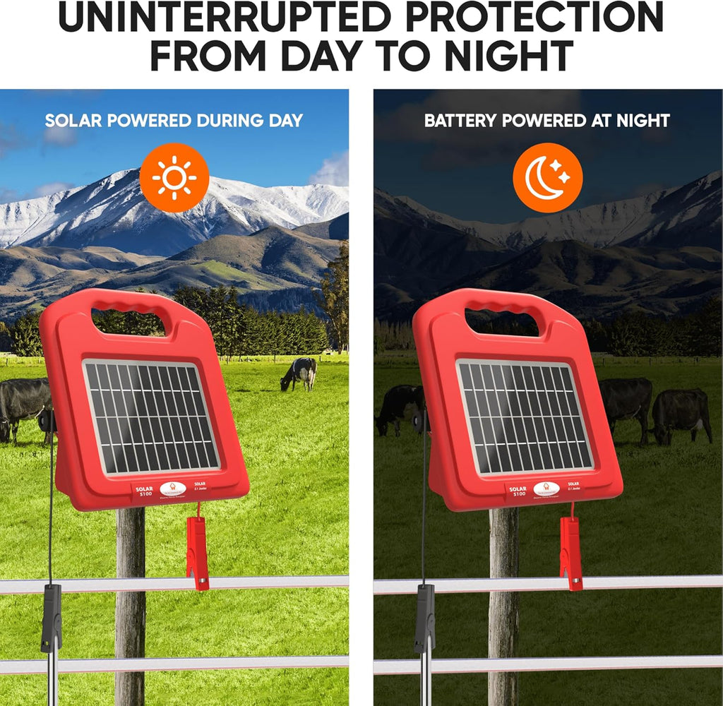 5 Mile Solar Powered Electric Fence Charger F21564