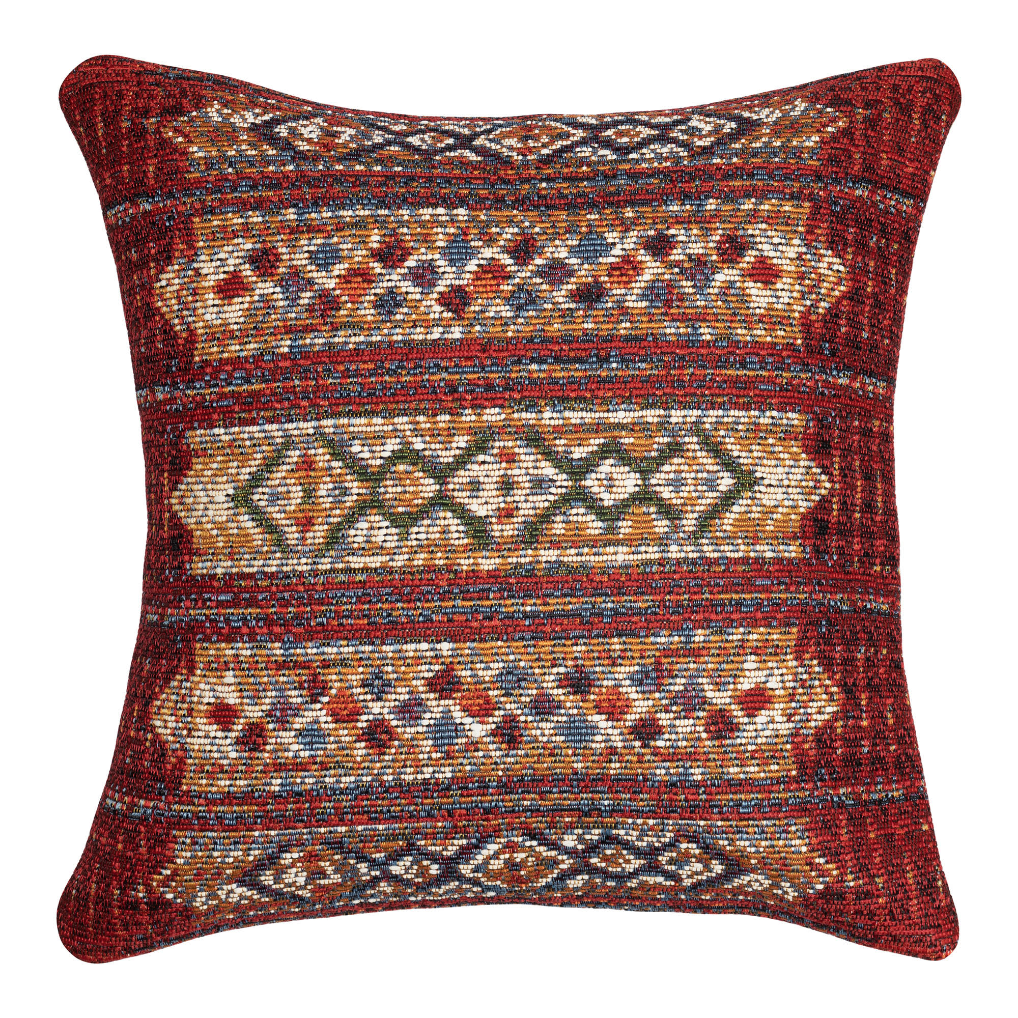 Marina Tribal Stripe Indoor Outdoor Throw Pillow
