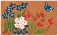 Natura Fresh Flowers Coir Doormat with Non-Slip Backing