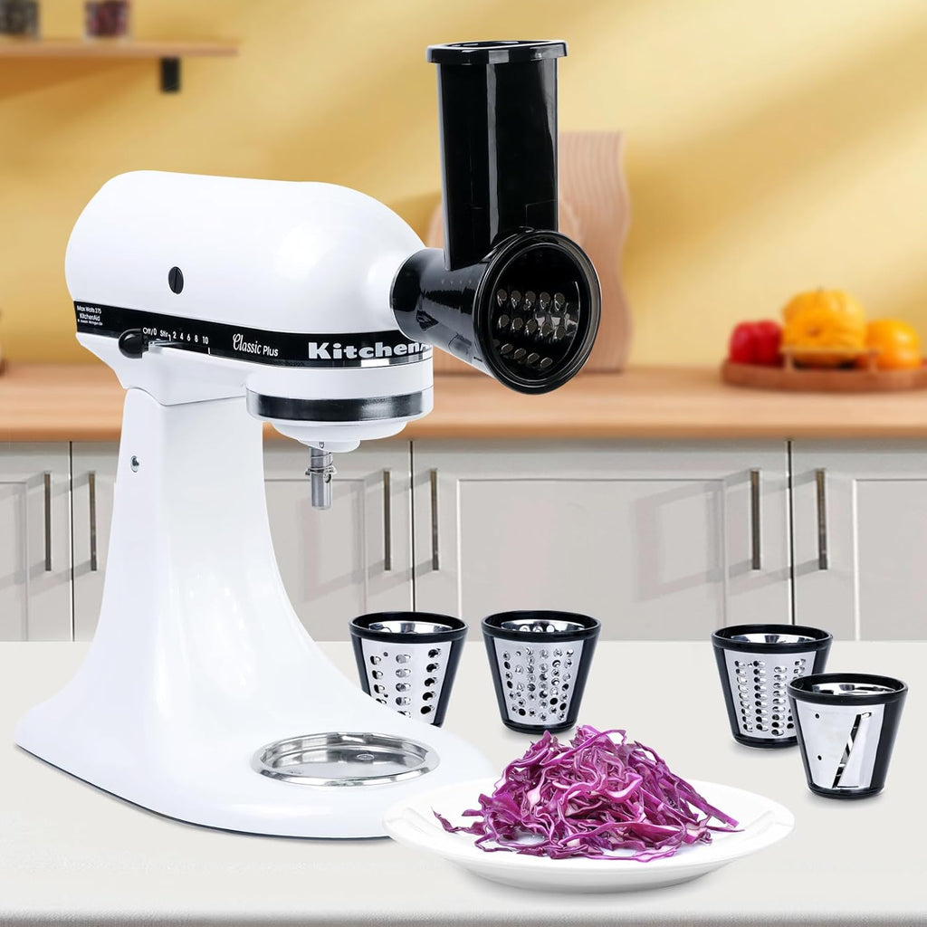 4 Blades Cheese Grater Attachment for KitchenAid Stand Mixer O738014