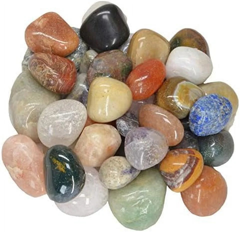 Medium Mixed Natural Tumbled Stones S924