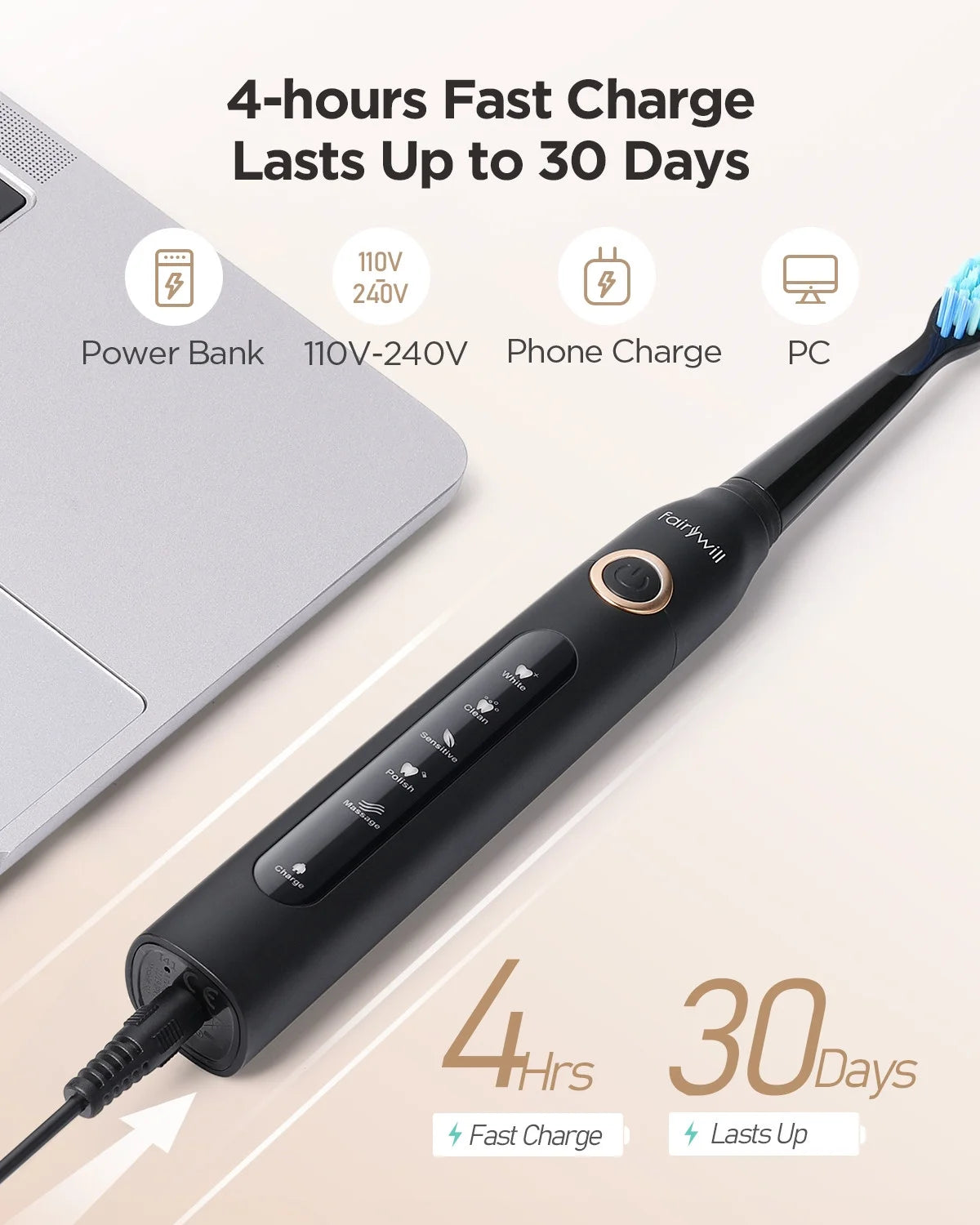 Black Rechargeable Electric Toothbrush G60638