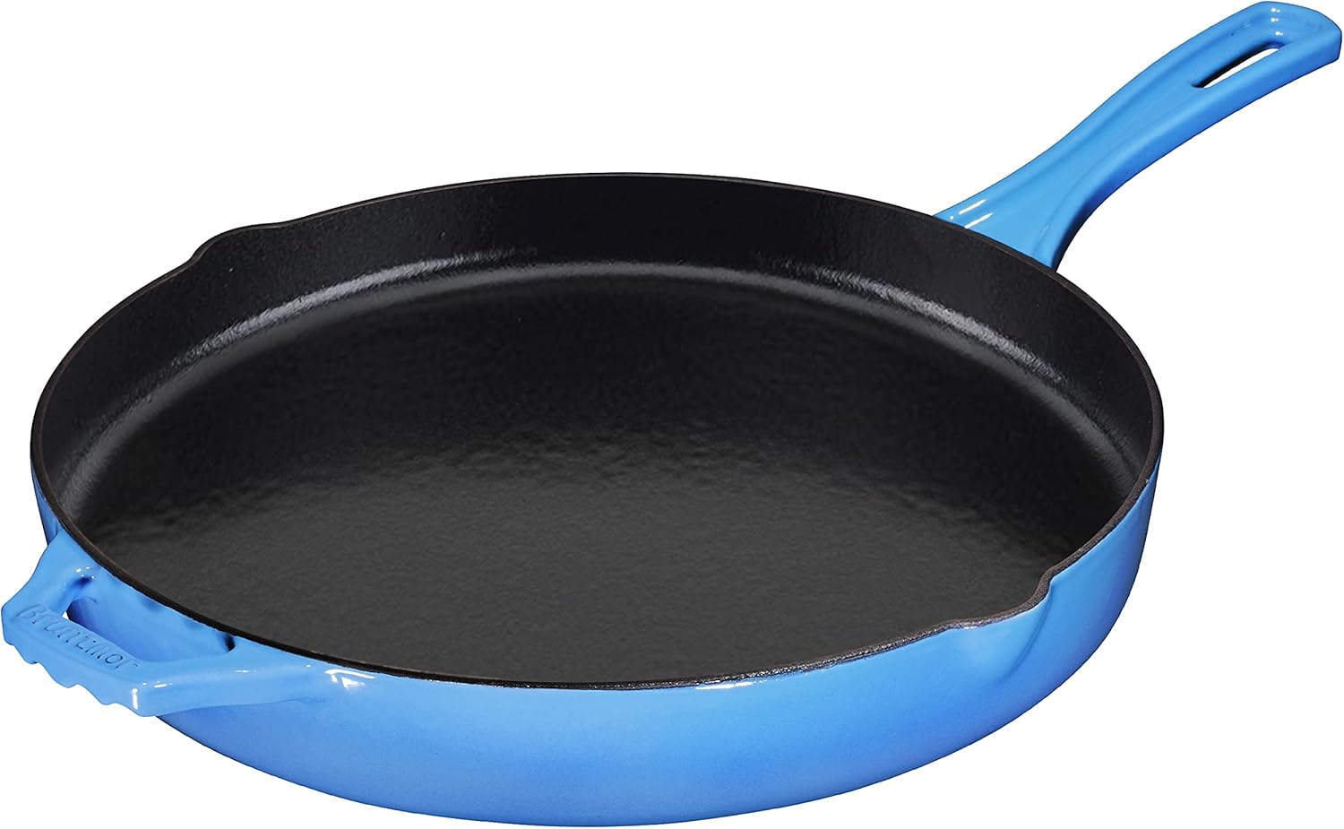 Red Enameled 12 inch Non-Stick Cast Iron Skillet W418