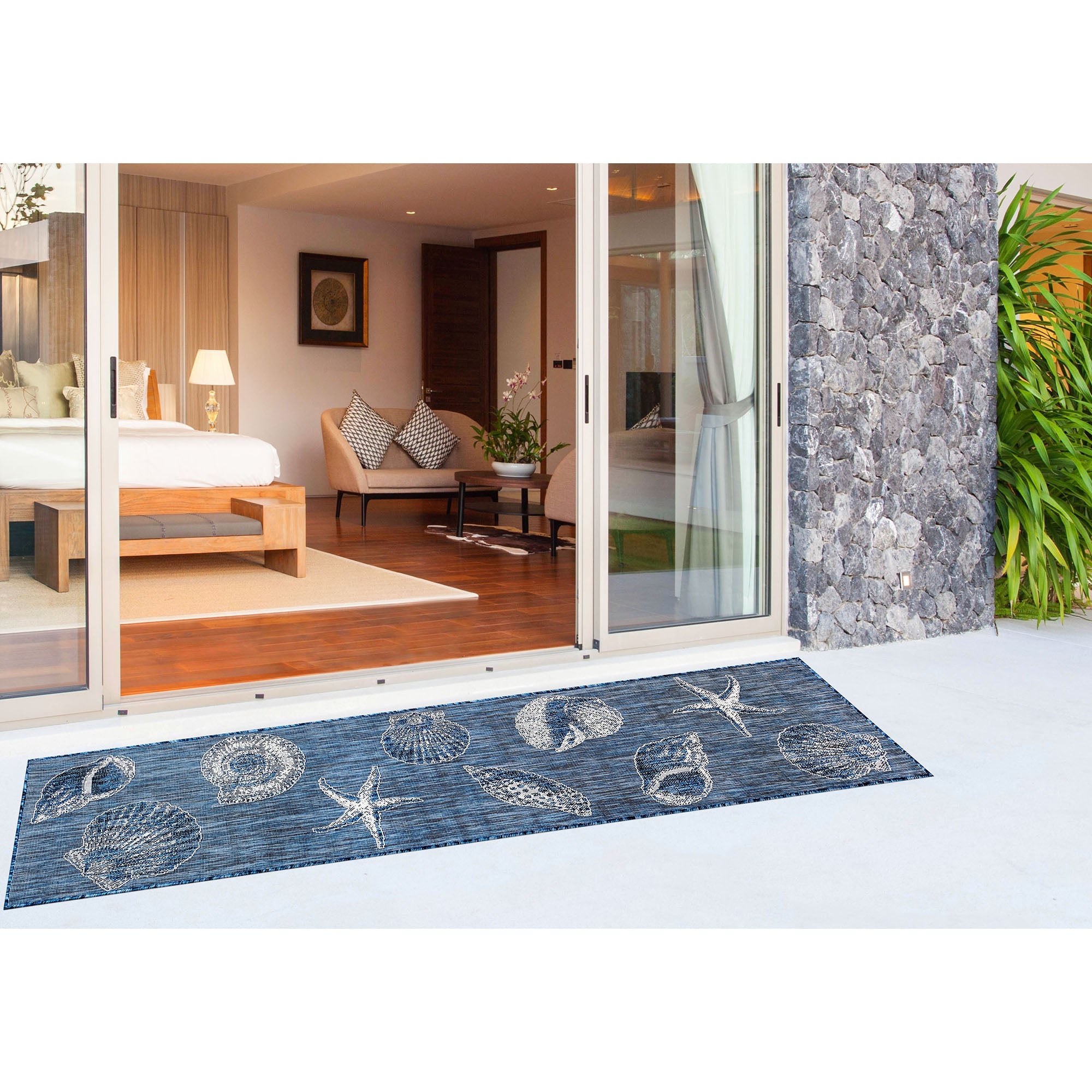 Carmel Shells Indoor Outdoor Area Rug