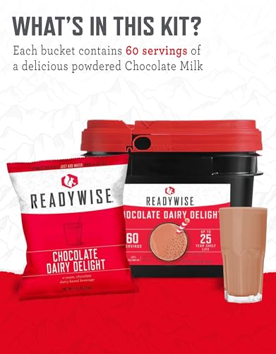 Whey Milk Alternative Bucket, 120 Servings, Freeze Dried Survival Drink R53442
