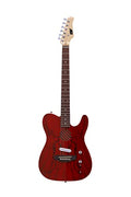 Trans Red Hollow Semi-Acoustic Electric Guitar Y505