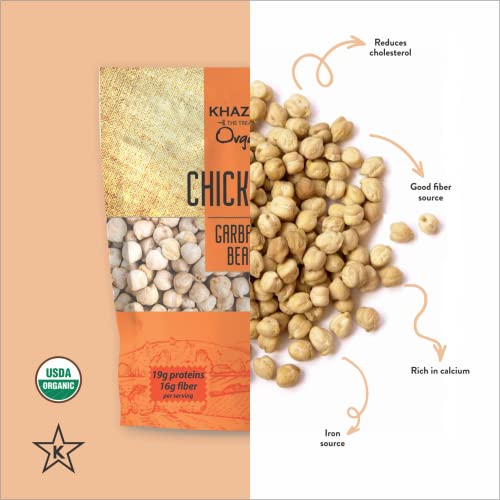 Organic Chickpeas 7lb Garbanzo Beans Non-GMO Gluten Free Kosher Lentils K637