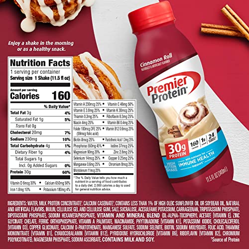Café Latte Protein Shake 30g Protein 1g Sugar 11.5 fl oz 12 Pack A644