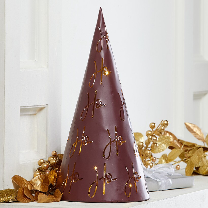 Tabletop Lighted Metal Tree
