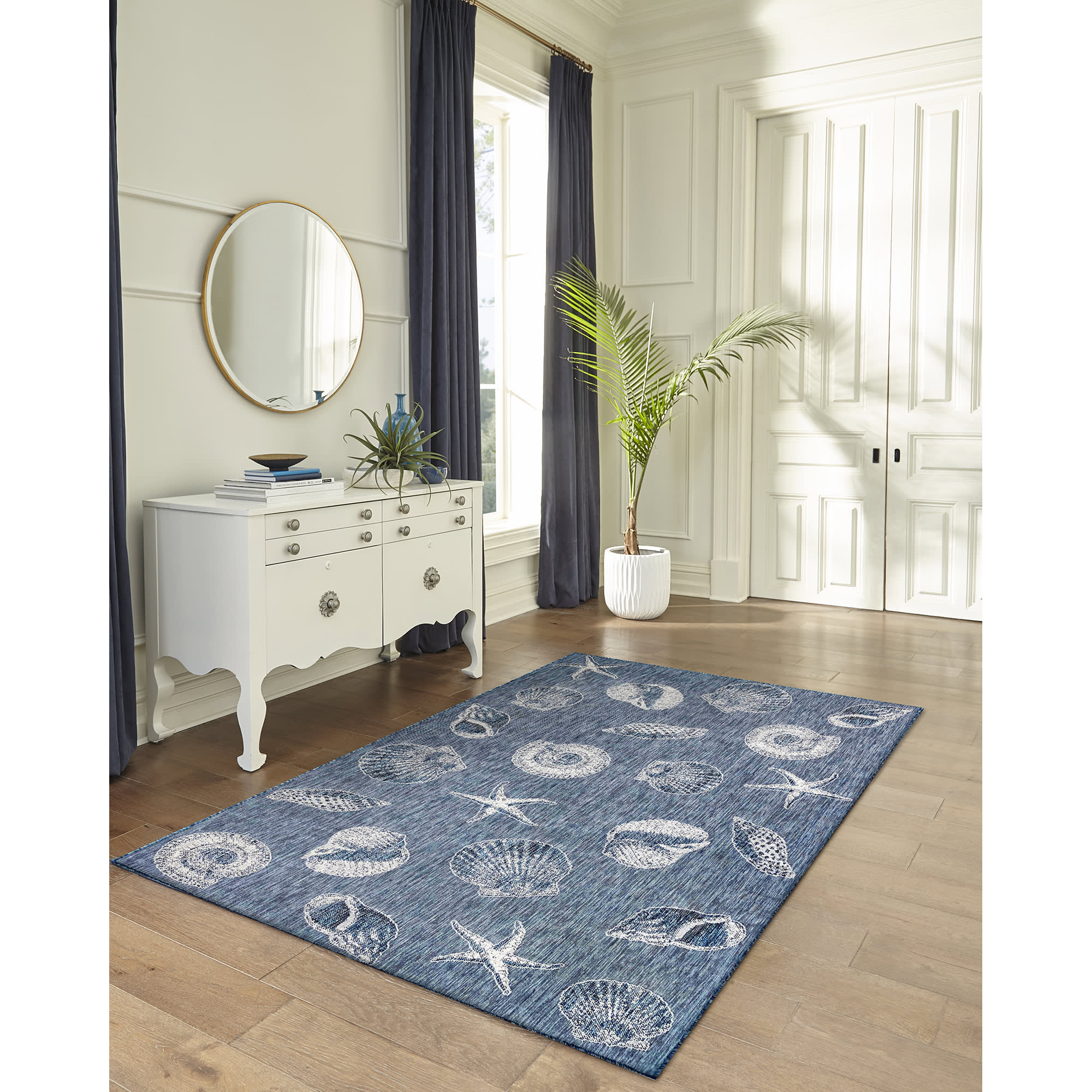 Carmel Shells Indoor Outdoor Area Rug