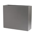 Tall Rectangle Fiberglass Planter, Grey, 36 Inch M445977
