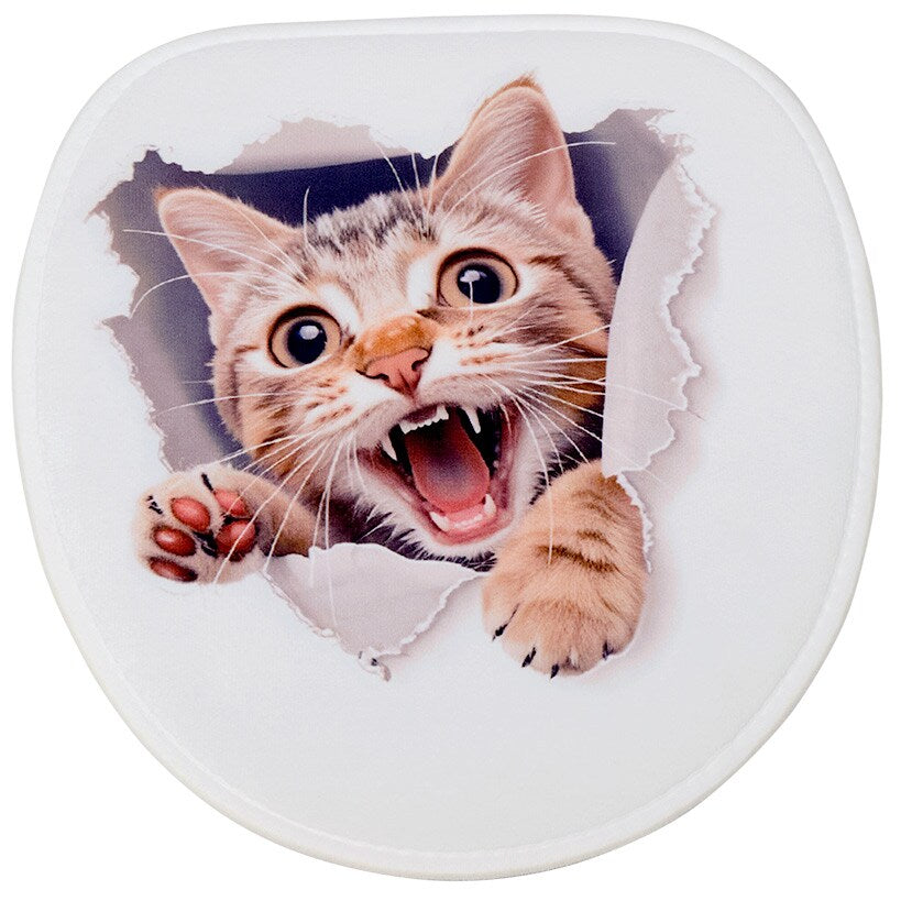 16-Pc Cat Bath Set with Memory Foam Rugs