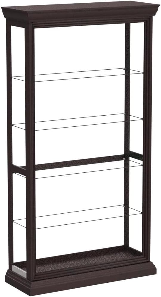Two Way Sliding Door Curio, 43 by 16 by 80-Inch D193