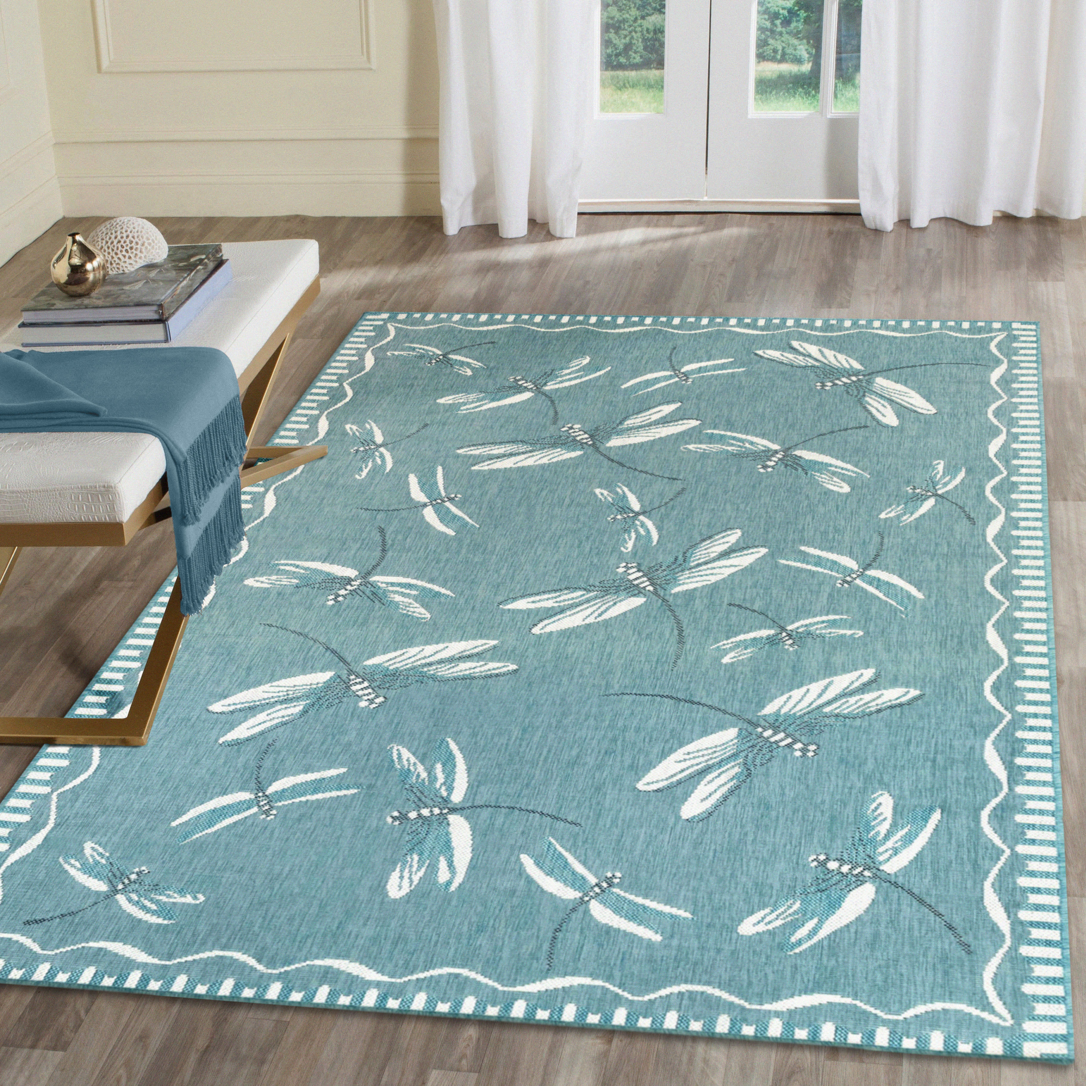 Carmel Dragonfly Indoor Outdoor Area Rug